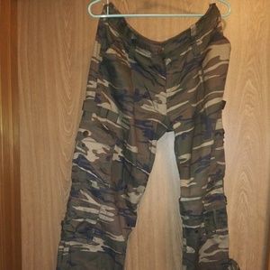 Camouflage pants women pant